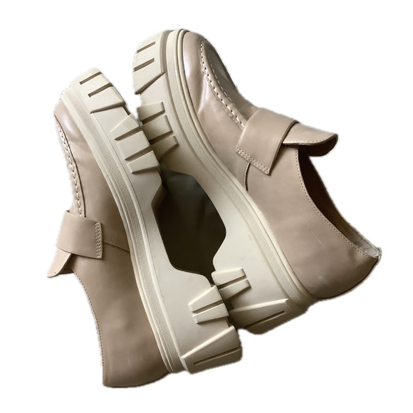 chinese laundry jensen lug sole loafer in natural size 7.5 - Picture 3 of 6